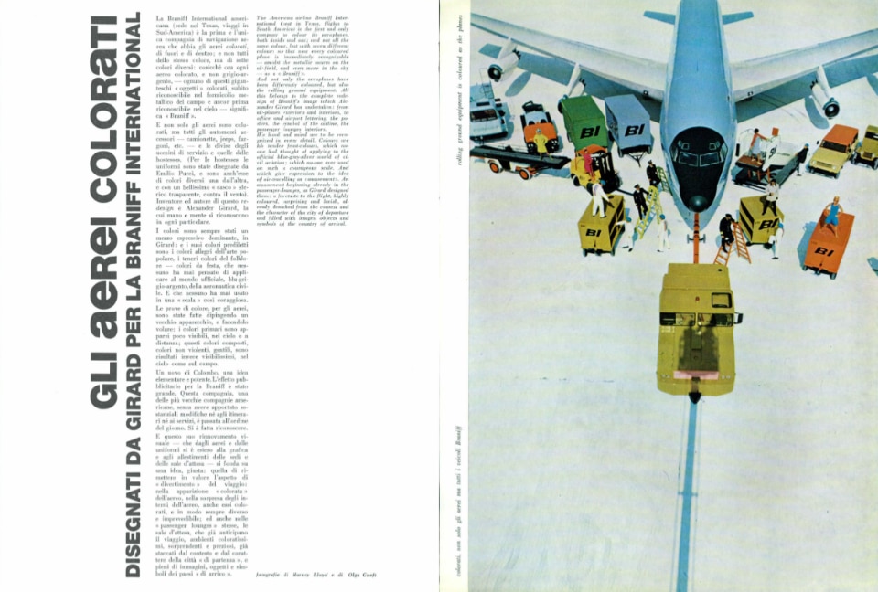Braniff International Airways, between colorful planes and Emilio